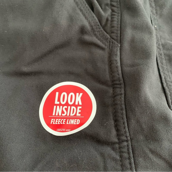 NWT. Wrangler’s Men’s Black Fleece Lined Cargo Pants - 34 X 30 - Picture 5 of 15